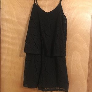 Black lace romper